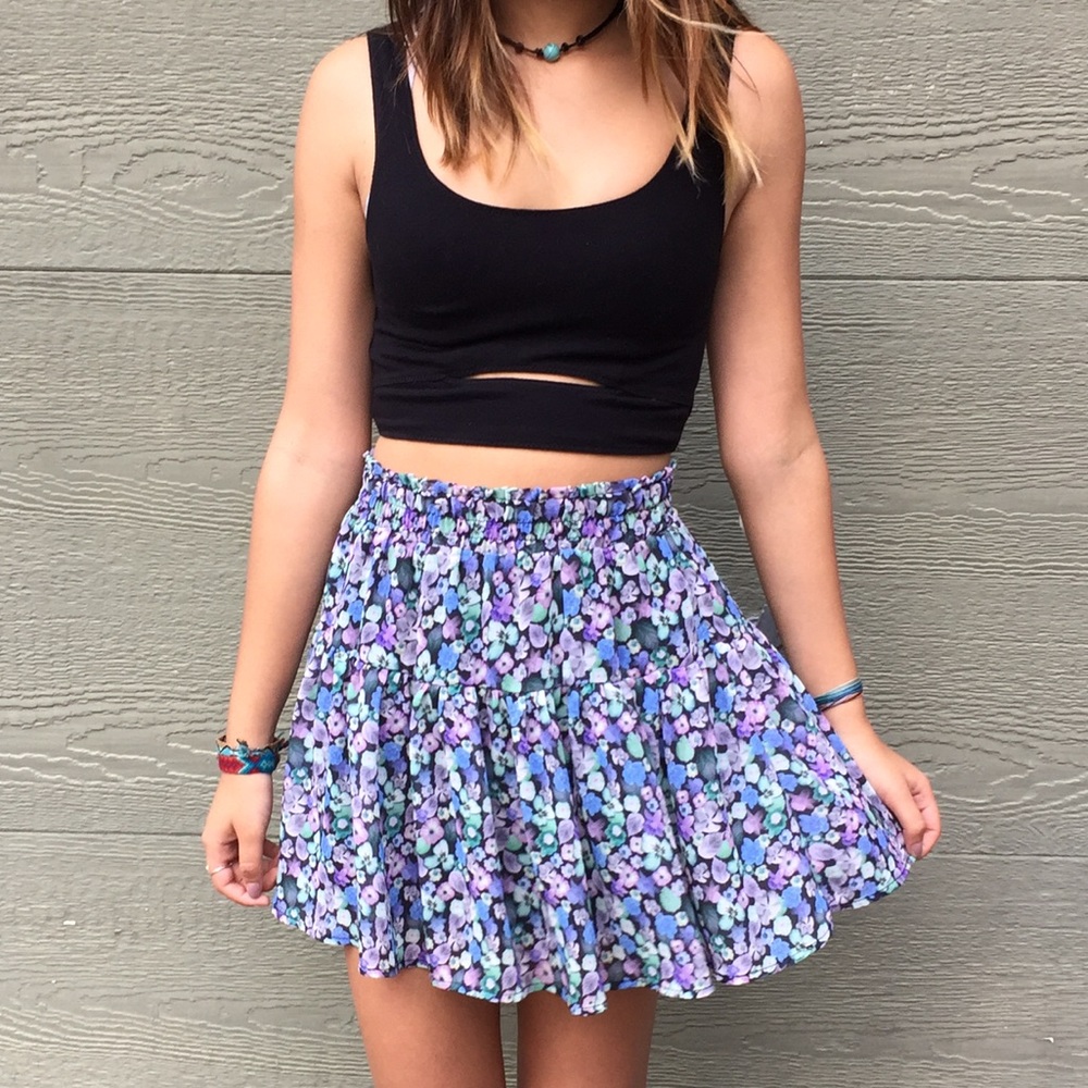 Boho Floral Skirt