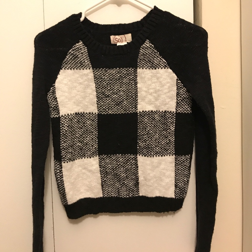 Checkered sweater