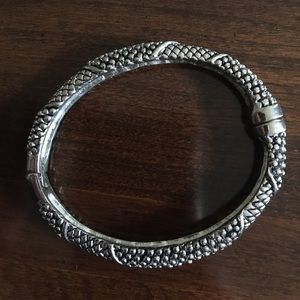 Silver bangle bracelet