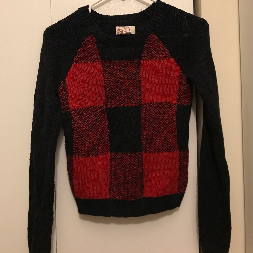 Checkered sweater