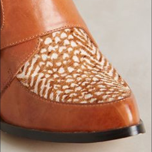 Leather Calf Hair Speckled Booties - Picture 4 of 7