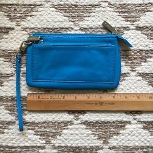 Hobo wristlet, turquoise