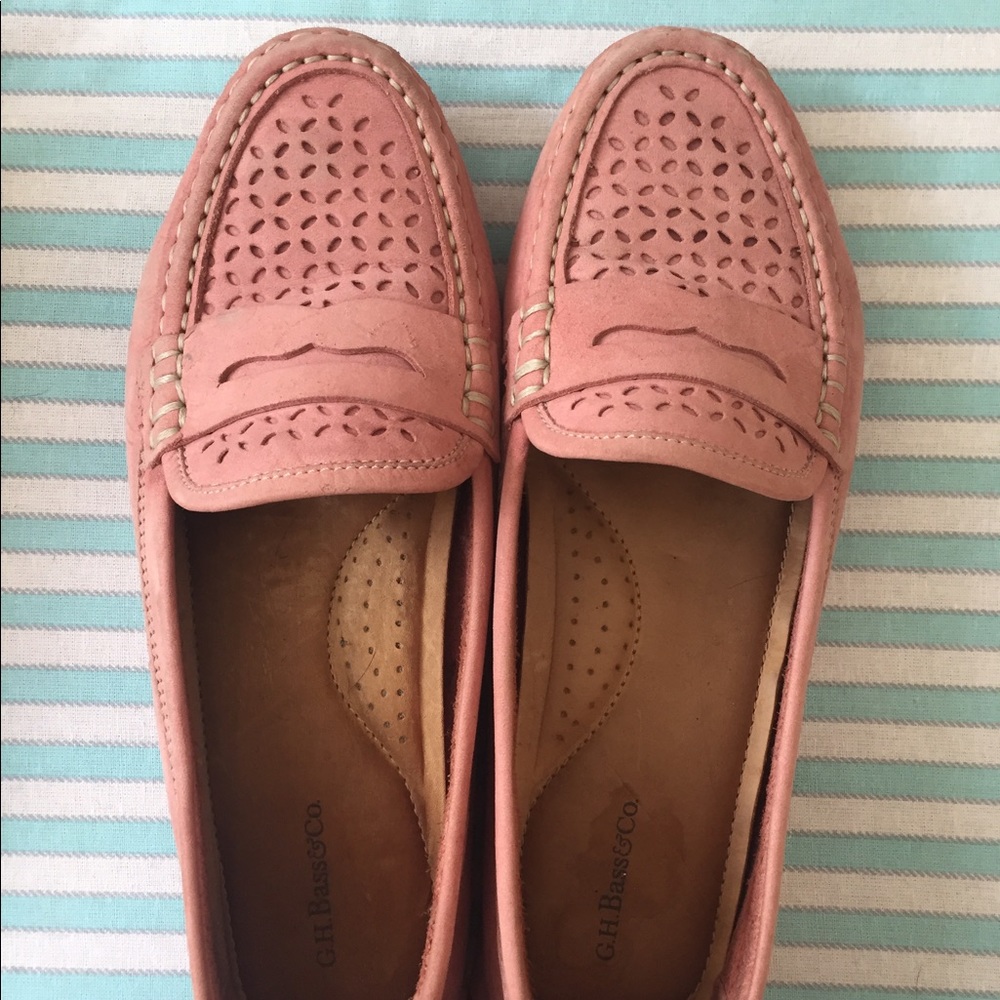 Pink  suede loafer /driving moccasin