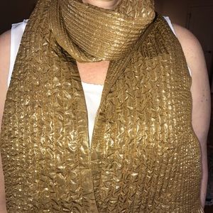 Gold Burberry Scarf