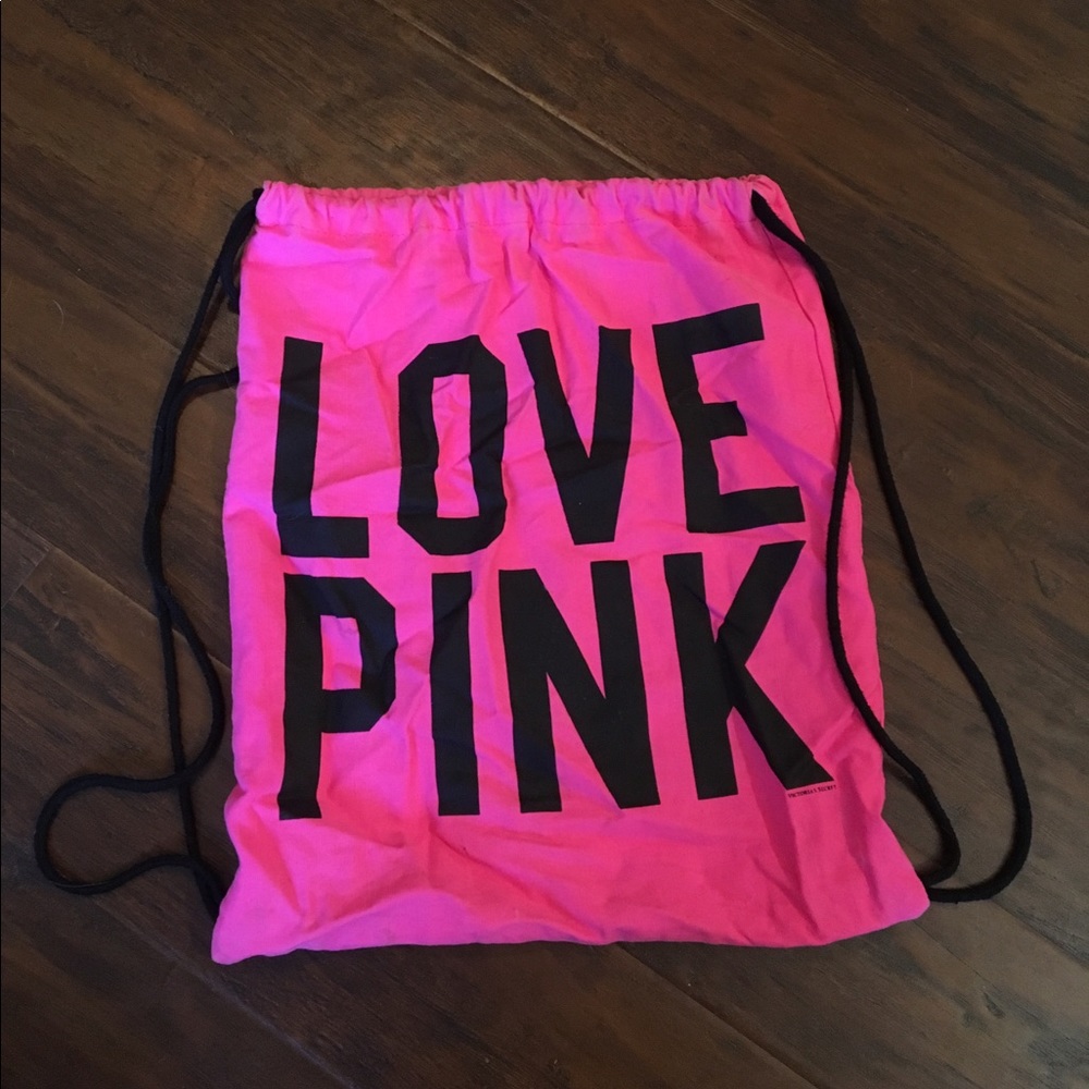 LOVE PINK drawstring bag