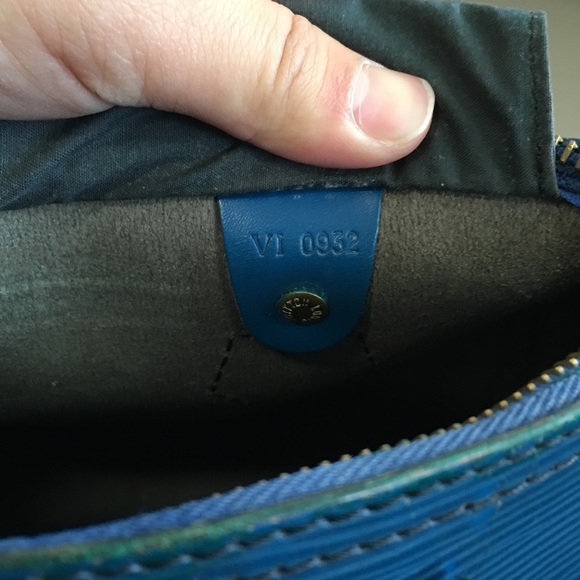 Louis Vuitton speedy 25 in epi blue - Picture 6 of 8