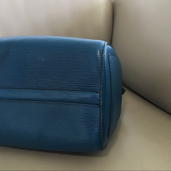 Louis Vuitton speedy 25 in epi blue - Picture 8 of 8