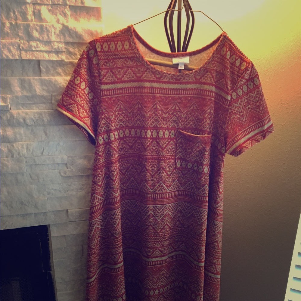 Lularoe extra small Carly dress (jacquard fabric)
