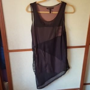 BCBG Maxazria asymmetrical shift tank