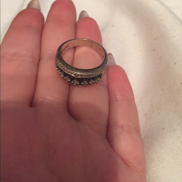 Sapphire & Silver ring - Picture 4 of 4