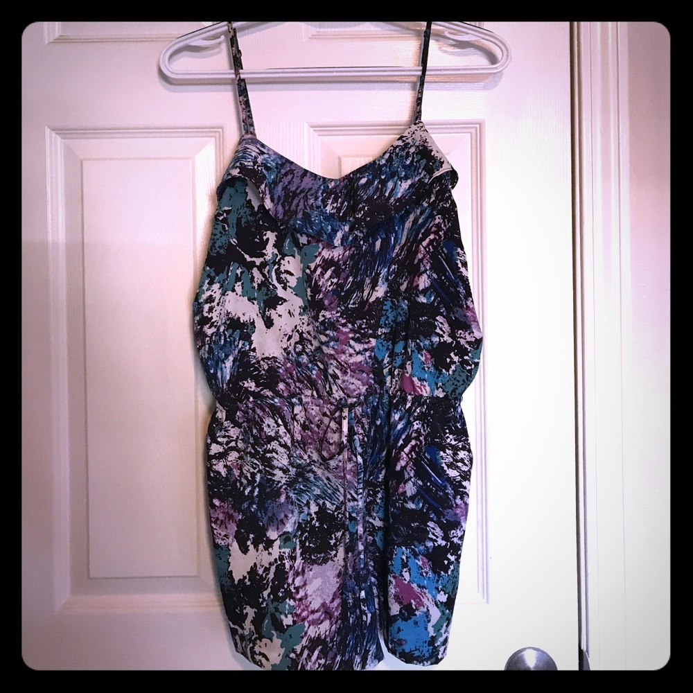 Colorful paint-splatter romper from Forever 21