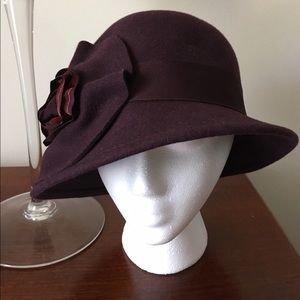 Wool cloche hat