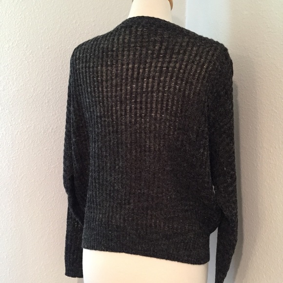 CATO Gray Dolman Sweater Ribbon Accents - Picture 4 of 4