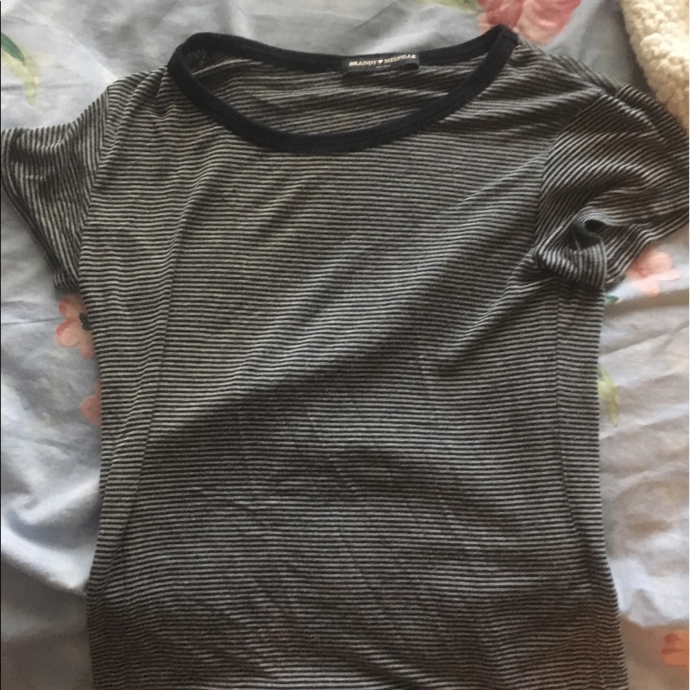 brandy melville striped tee