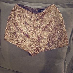 Sequinned shorts
