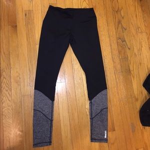 Black and grey Reebok leggings
