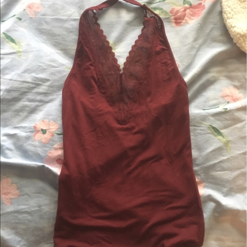 maroon lace bodysuit