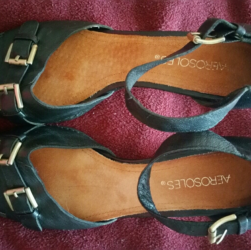 Women's Aerosole peeptoe slingbacks