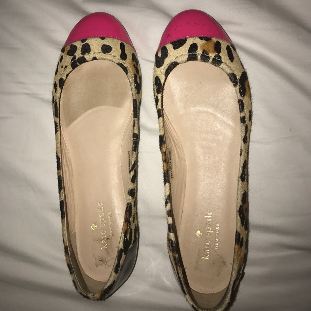 Kate Spade Sz 9 Cheetah Flats