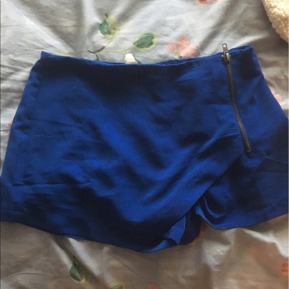 blue skort