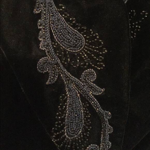 Victor Edelstein blue velvet bodice - Picture 3 of 4