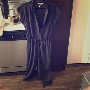 BCBG one piece pant suit silk