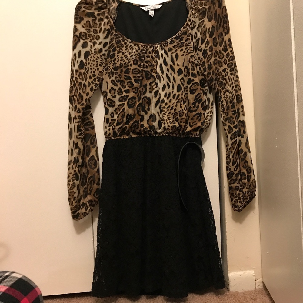 Cheetah print dress