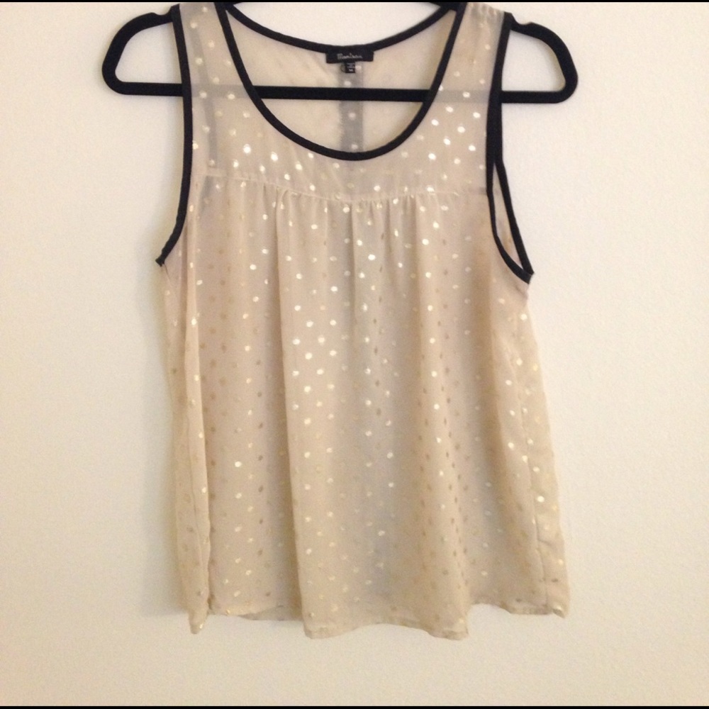 Sheer Sleeveless Blouse
