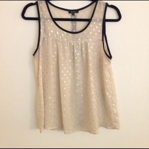 Sheer Sleeveless Blouse