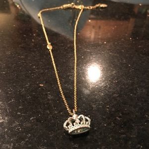 Juicy Couture Gold Crown Necklace