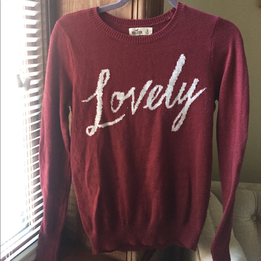 red lovely sweater