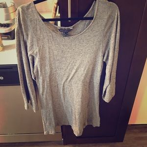 Wool mini dress with flowy sleeves