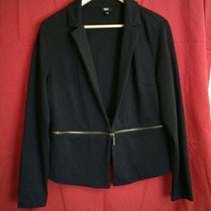 Dress blazer w fashion zipper