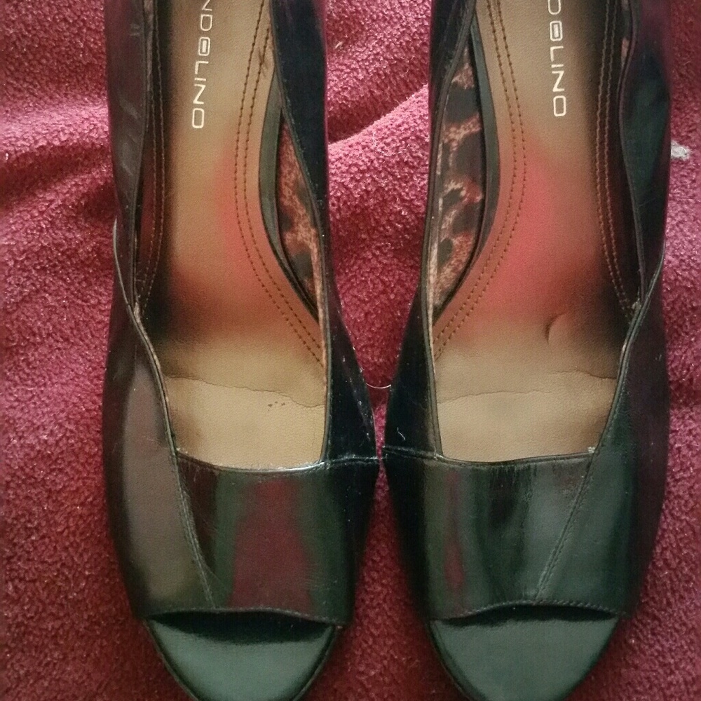 Womens Bandolino Wedge Peeptoes