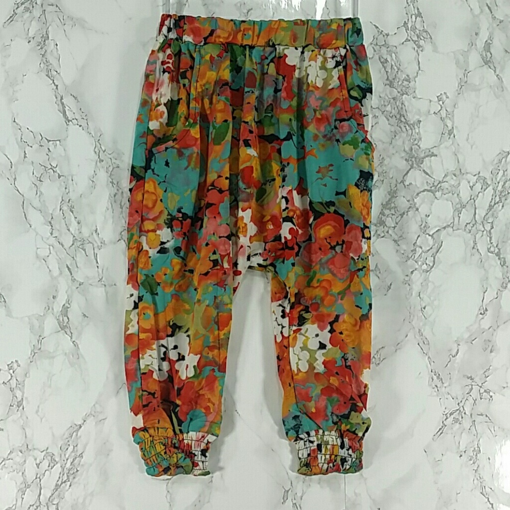 SALE***Colorful Flowers loose pants. Kids :) - Picture 1 of 4