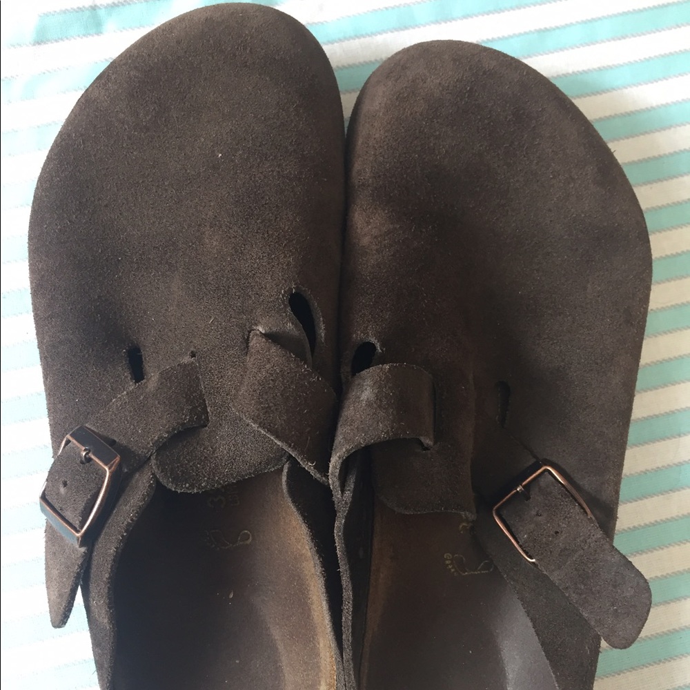 Birkenstock Boston micro fibre cocoa brown clog