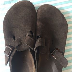 Birkenstock Boston micro fibre cocoa brown clog