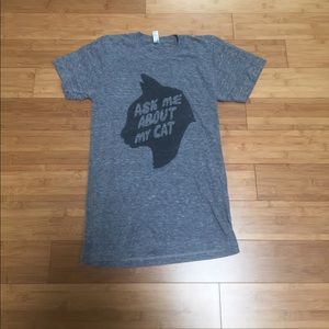 AMERICAN APPAREL 50/25/25 blend graphic tee