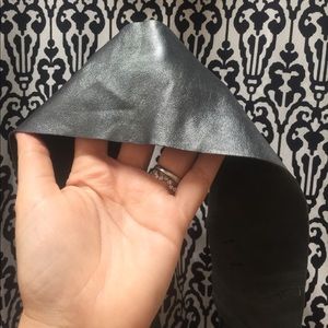 ANTHROPOLOGIE recycled metallic leather sash