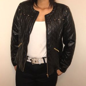 WOMENS BLACK MOTO JACKET NEW WITH TAGS!!