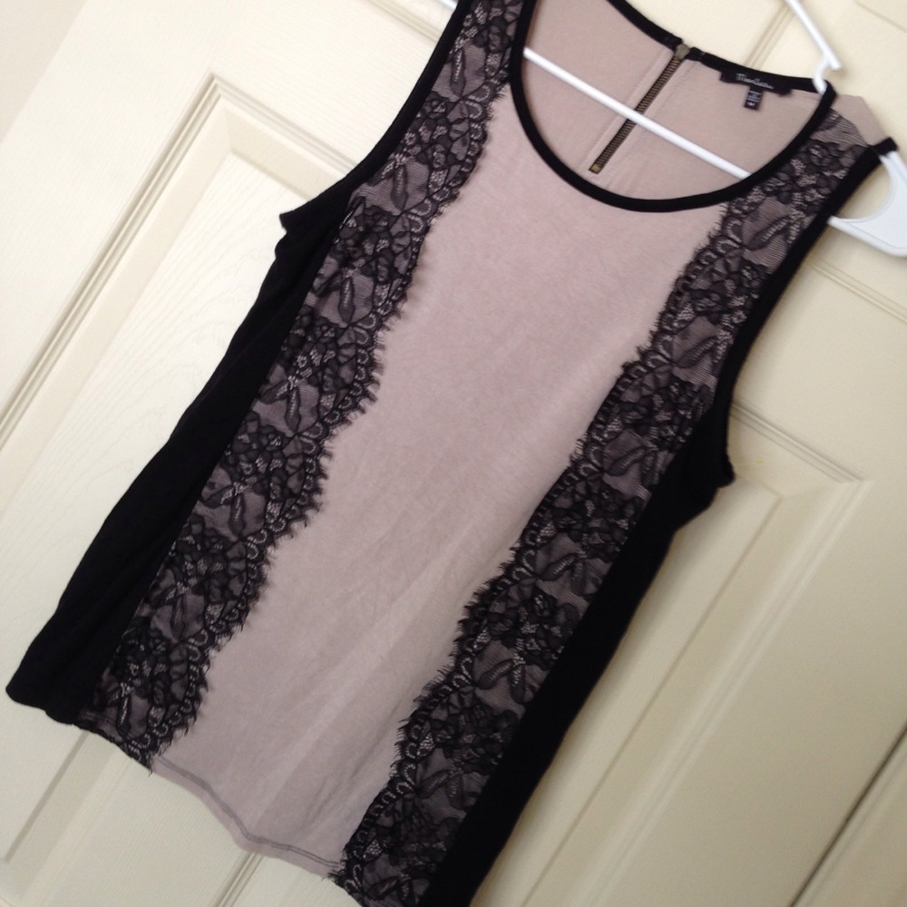 Lace stretch sleeveless too