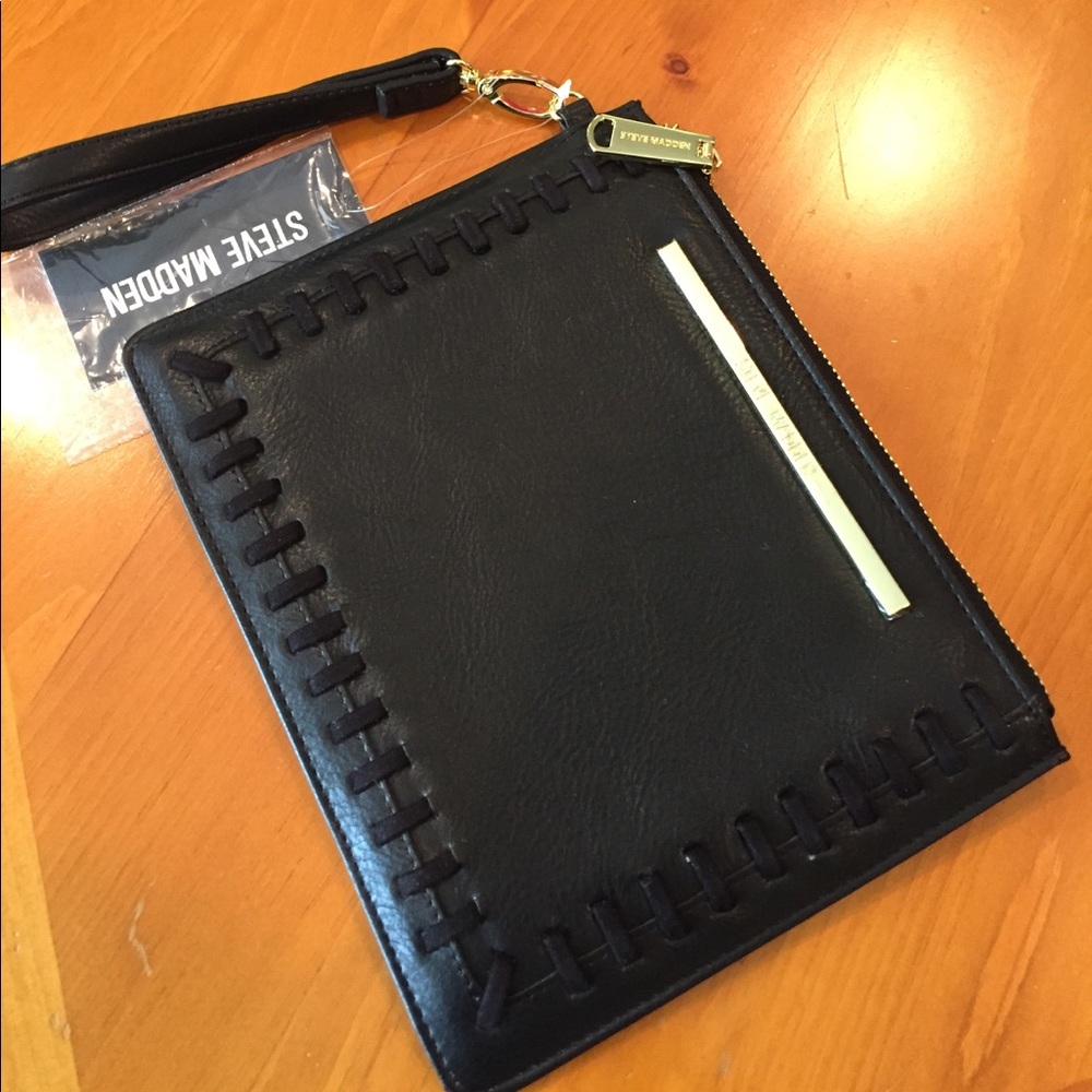 Steve Madden Top Zip Pouch Whip/New