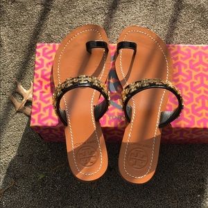 🚫Hold for ccuna Tory Burch leather sandal