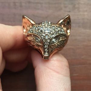 rose gold fox ring