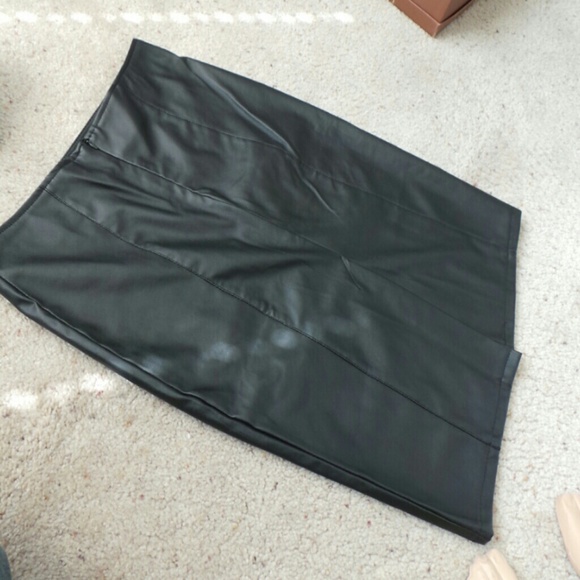 ALLOY Dresses & Skirts - Faux black lleather pencil skirt