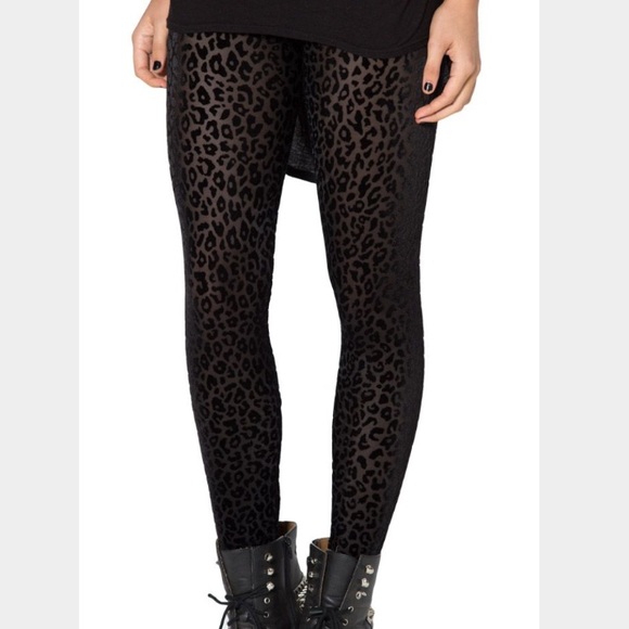 Sheer cheetah leggings sizes S & M - Picture 1 of 4