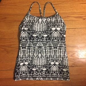 Lululemon strappy patterned top