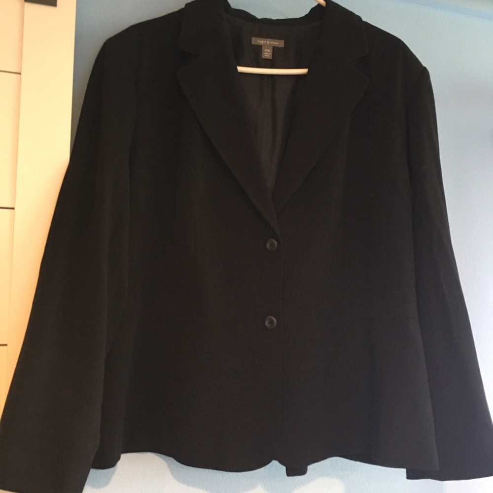 Black two button blazer