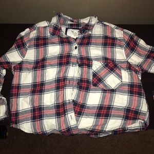 Plaid Crop Shirt