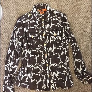 Tory Burch Brown Floral Top
